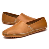 Lätta loafers i läder
