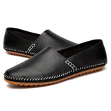 Lätta loafers i läder