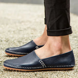 Lätta loafers i läder