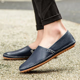 Lätta loafers i läder