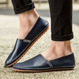 Lätta loafers i läder