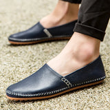 Lätta loafers i läder