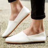Lätta loafers i läder