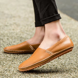 Lätta loafers i läder