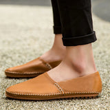 Lätta loafers i läder