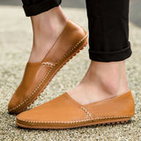 Lätta loafers i läder
