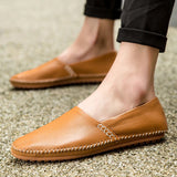 Lätta loafers i läder