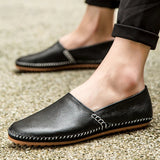 Lätta loafers i läder