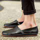 Lätta loafers i läder