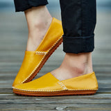 Lätta loafers i läder