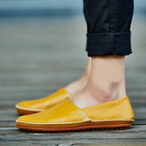 Lätta loafers i läder
