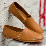 Lätta loafers i läder
