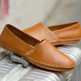 Lätta loafers i läder