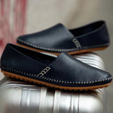 Lätta loafers i läder