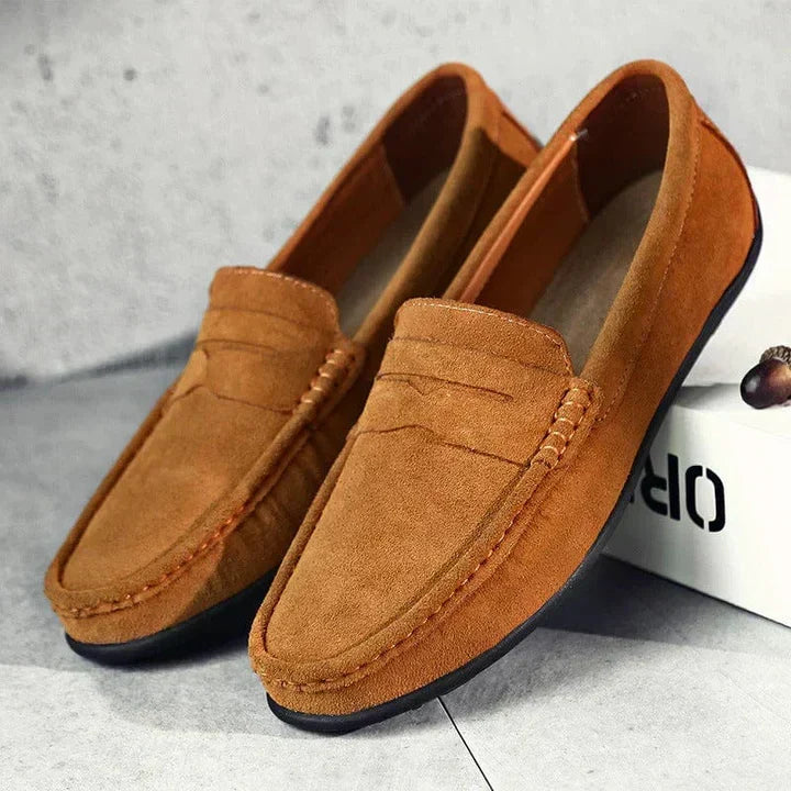 Loafers i mocka från Lorenzo