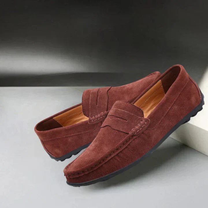 Loafers i mocka från Lorenzo