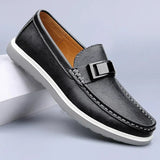 Lyxiga läderloafers