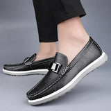 Lyxiga läderloafers