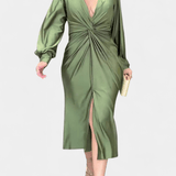 Malina | V-ringad blus