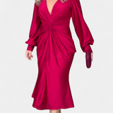 Malina | V-ringad blus