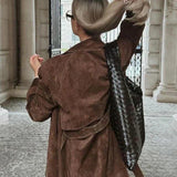 Mille™ | Elegant trenchcoat i mocka