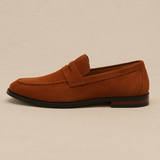 Pennloafers i mocka "Old Money"