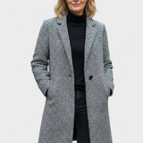 Oliven™ | Exklusiv lång ullkappa