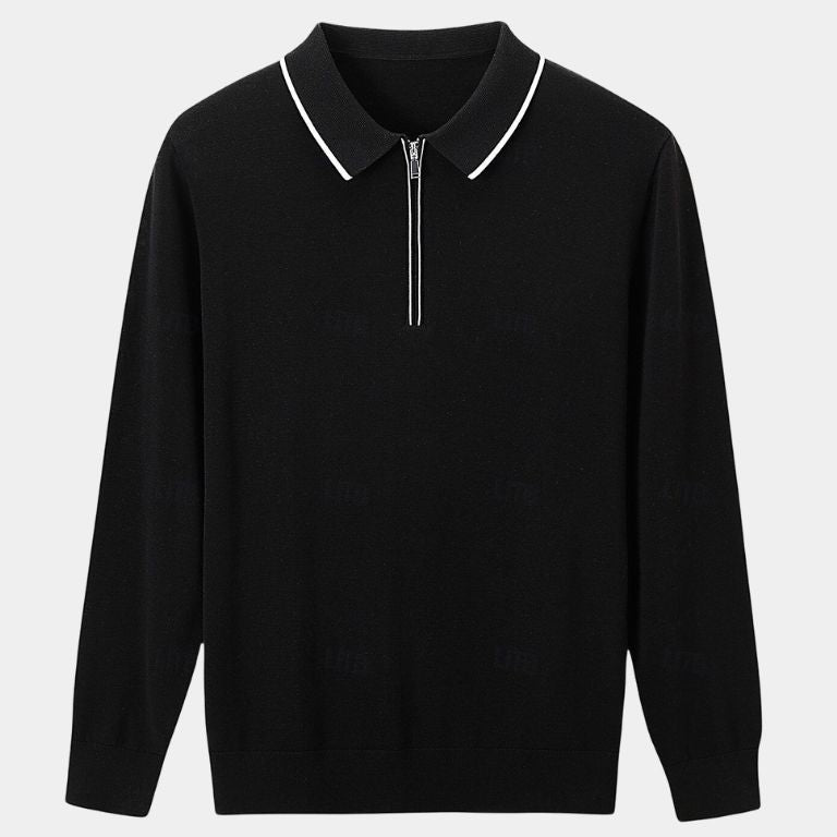Poul™ | Elfenbensfärgad långärmad tröja i Elite-modell