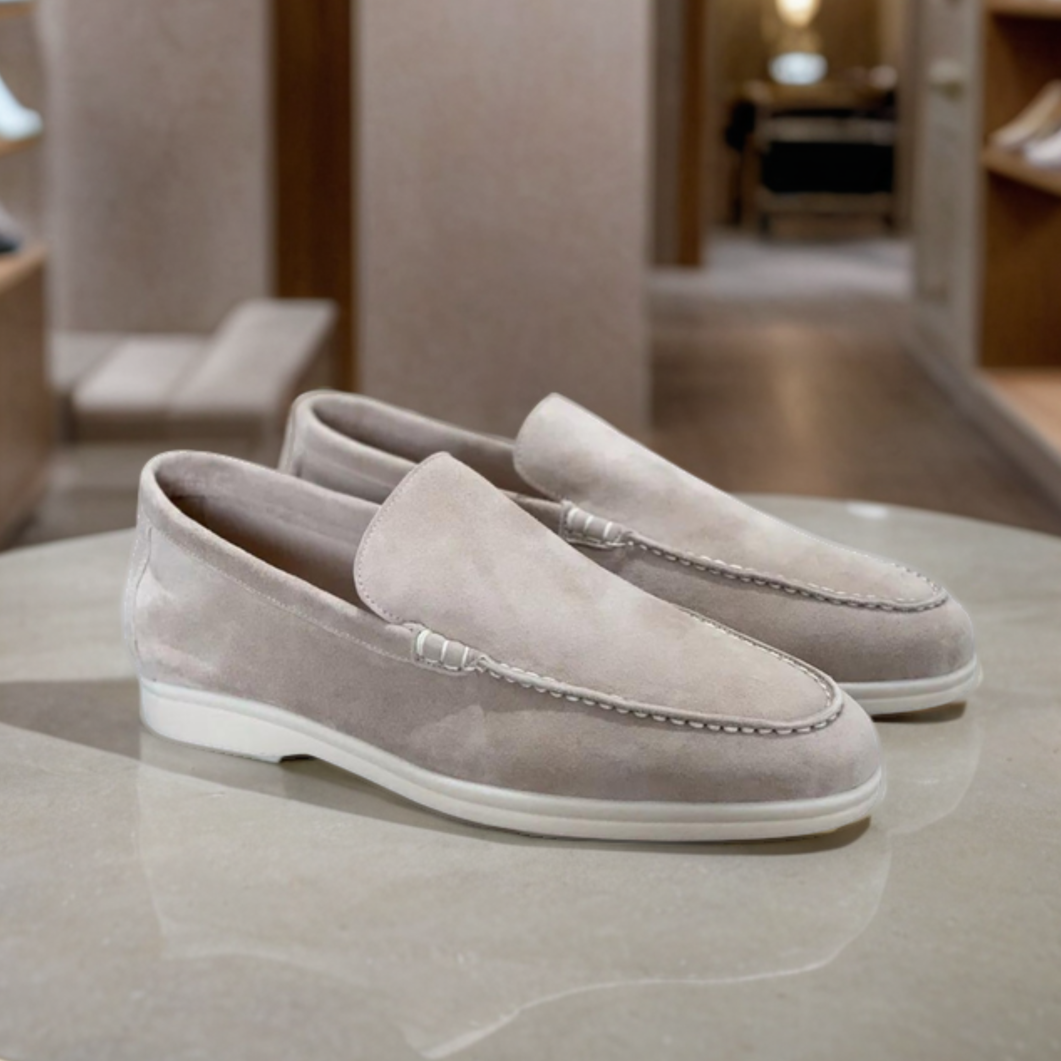 Premiumloafers i mocka