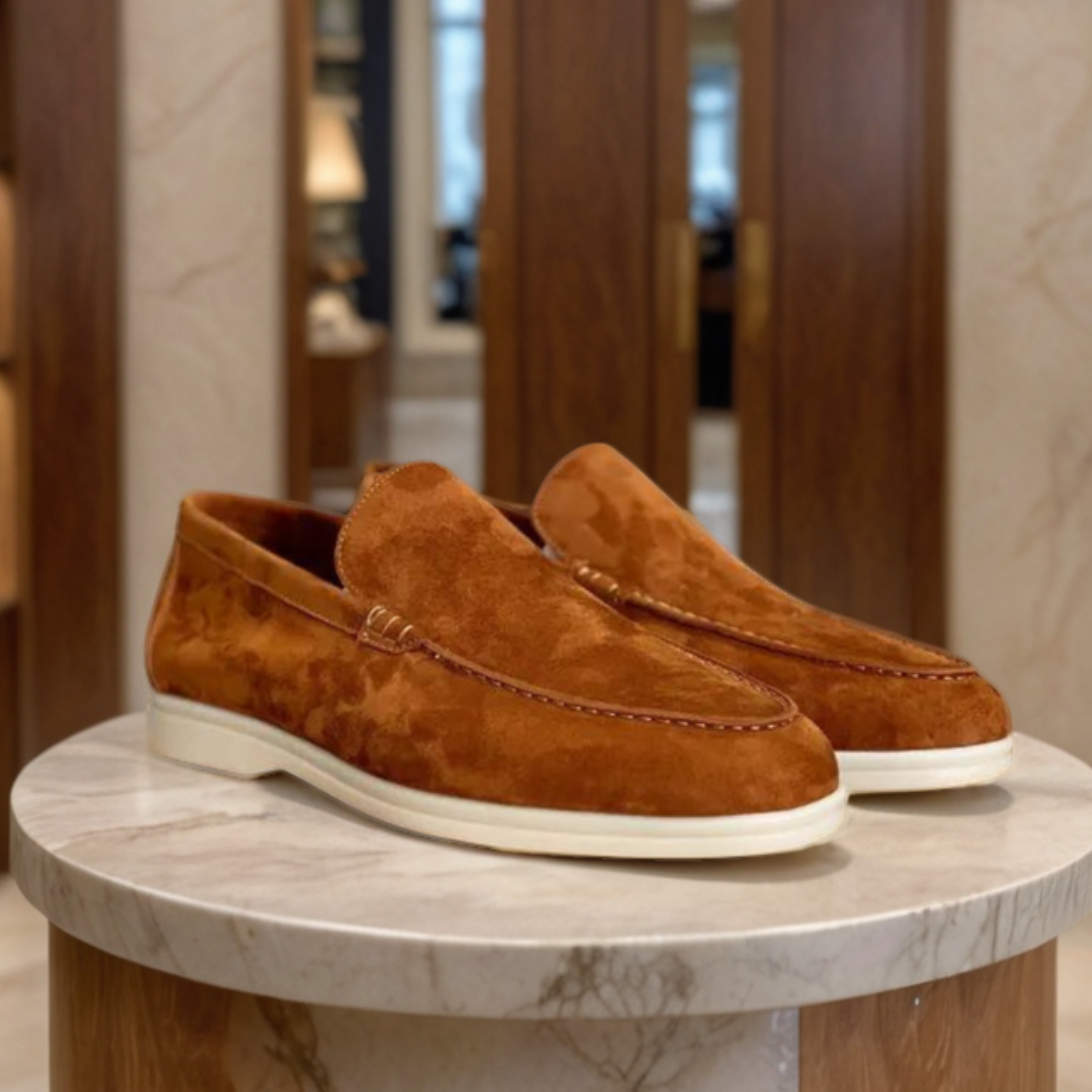 Premiumloafers i mocka