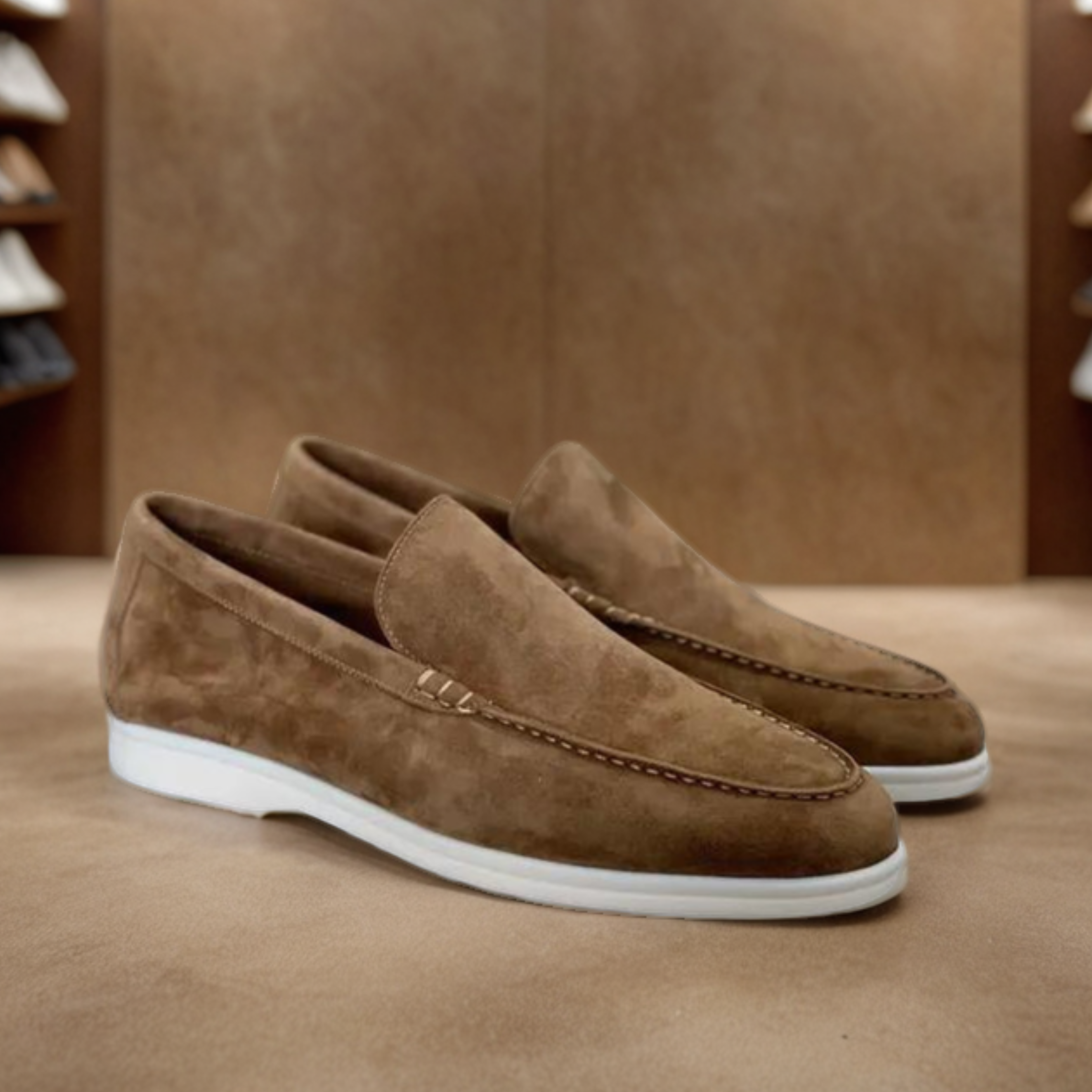 Premiumloafers i mocka
