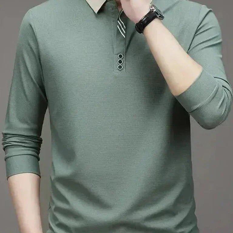 René™ | Elegant långärmad pikétröja