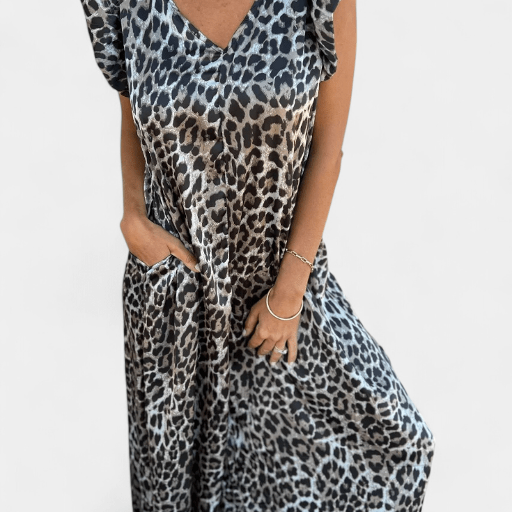 Ronja | Leopardmönstrad jumpsuit