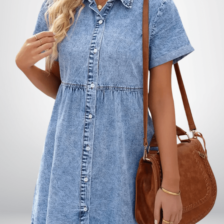 Rosa | Jeansklänning
