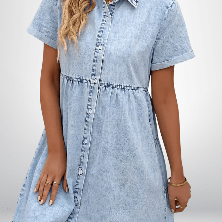Rosa | Jeansklänning