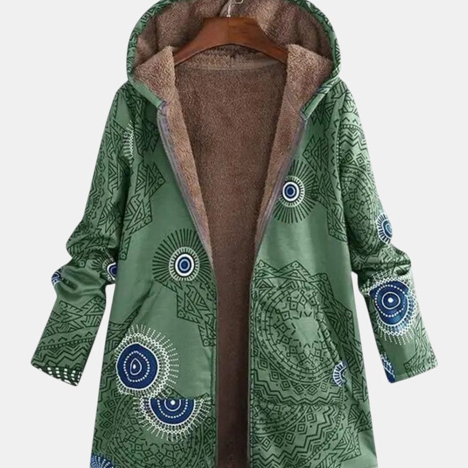 Sage | Sherpajacka med tribalmönster