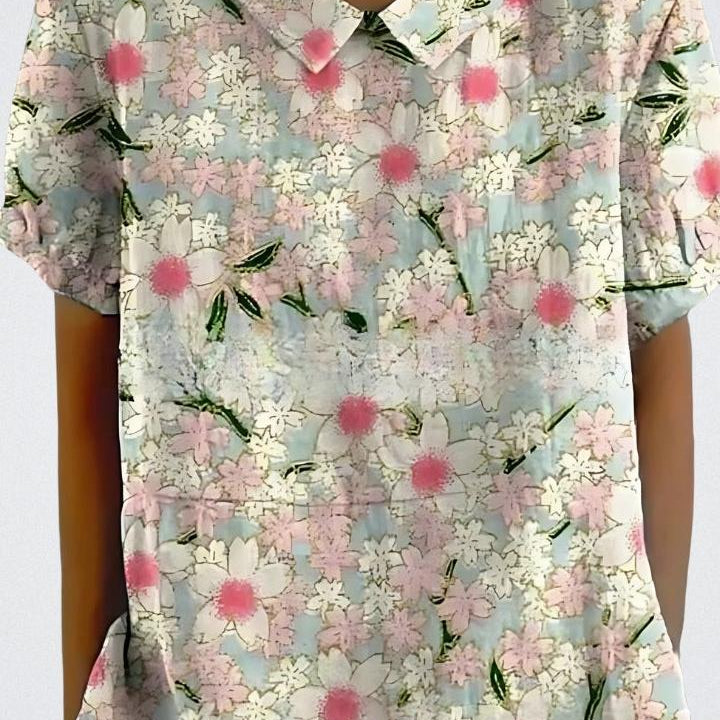 Selma | Blommönstrad blus