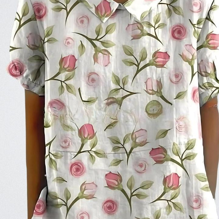 Selma | Blommönstrad blus