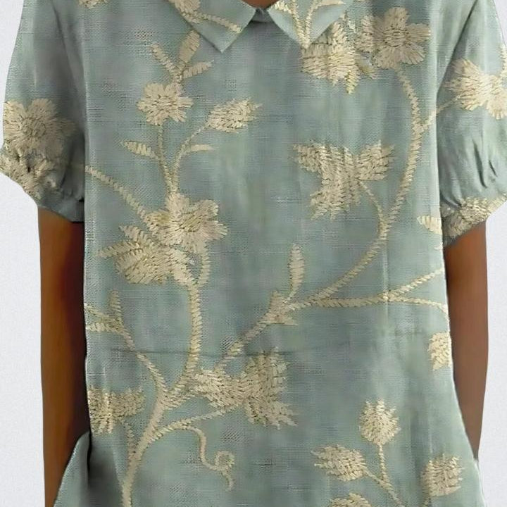 Selma | Blommönstrad blus