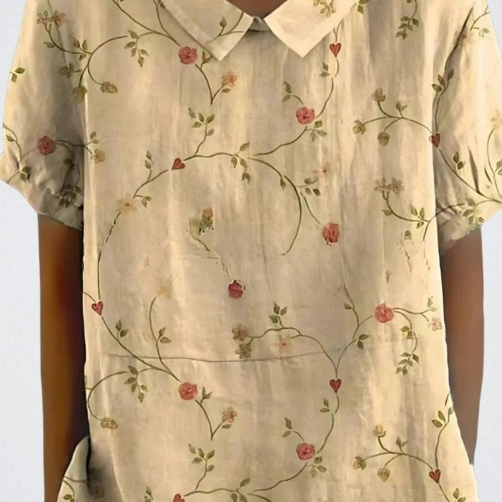Selma | Blommönstrad blus