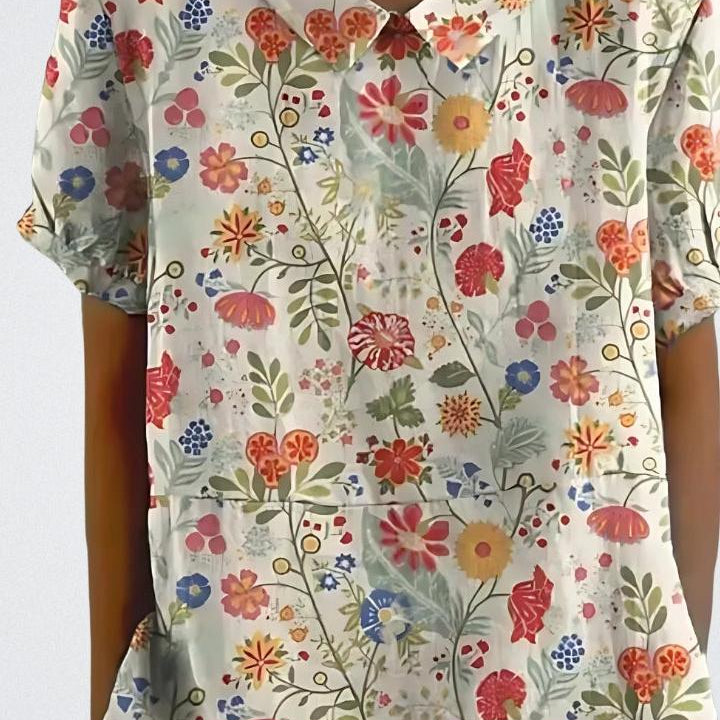 Selma | Blommönstrad blus