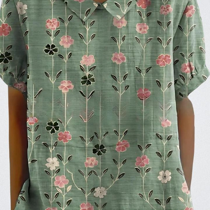 Selma | Blommönstrad blus