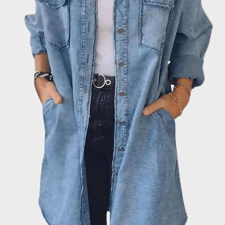 Sidsel | Jeansskjortklänning