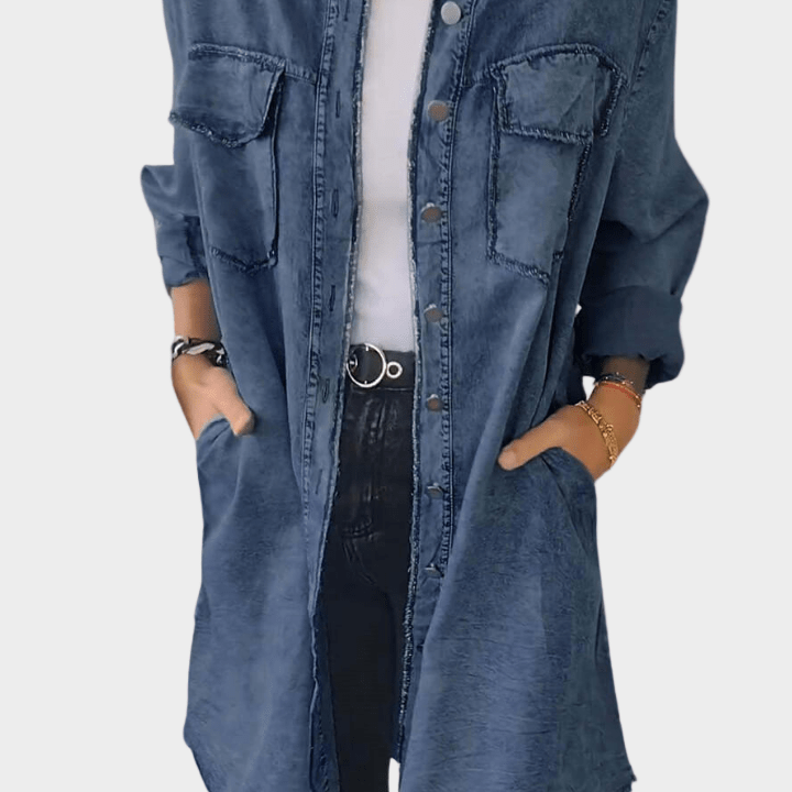 Sidsel | Jeansskjortklänning