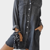 Sidsel | Jeansskjortklänning