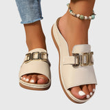 Silje | Sandaler med guldfärgat spänne