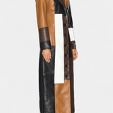 Solveig | Trenchcoat i patchwork