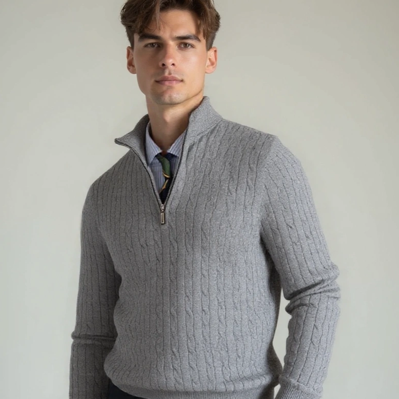 Tobias™ | Zip-tröja med mönster