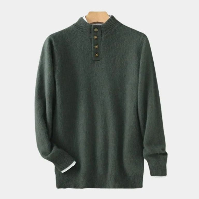Valdemar™ | Stickad jacka med bälte