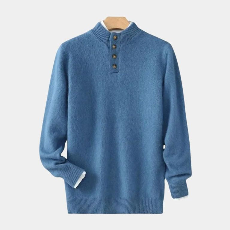 Valdemar™ | Stickad jacka med bälte